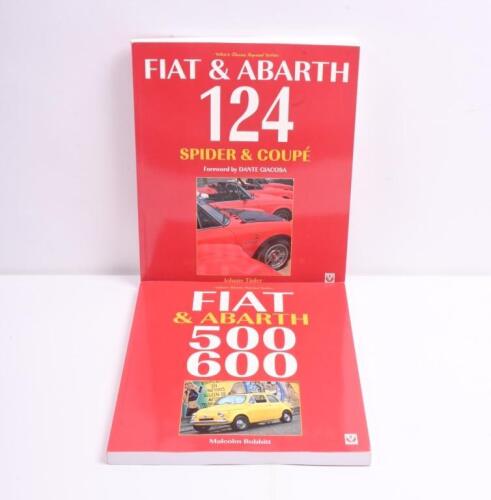 FIAT: Two softcover books featuring the Fiat marque. 'FIAT & ABARTH 124 SPIDER & COUPE' by Johnny Tipler & 'FIAT & ABARTH 500 600' by Malcolm Bobbitt. Part of Veloce Classic Reprint Series