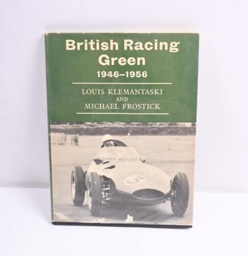 RACING: 'British Racing Green'. First Edition published 1957
