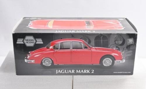 MARK 2: A MODEL ICONS JAGUAR MARK 2, Carmen Red (RHD). Numbered '0772' of 3,500 pieces worldwide