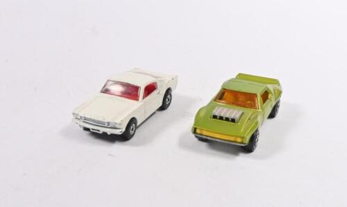 MATCHBOX: Two MATCHBOX Superfast models. No.8 Ford Mustang & No.9 AMX Javelin