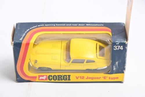 E-TYPE: A Corgi 374 Jaguar Type E V12 in yellow