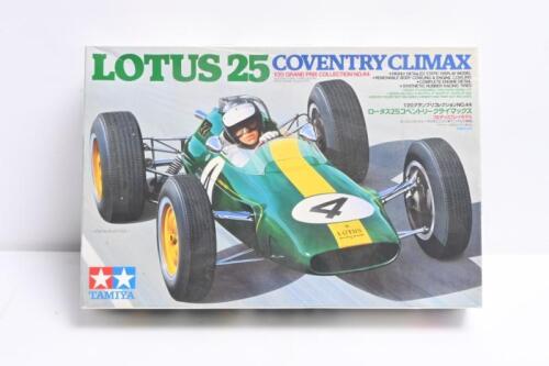 LOTUS: A1/20 scale TAMIYA LOTUS 25 COVENTRY CLIMAX plastic model kit. GRAND PRIX COLLECTION NO.44