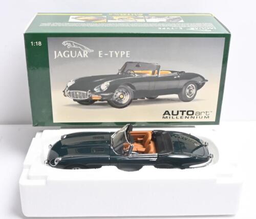 E-TYPE: A 1:18 scale AUTOart MILLENIUM JAGUAR E-TYPE ROADSTER SERIES III in British Racing Green