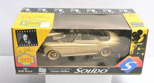 ROLLS-ROYCE: A SOLIDO 1:18 scale LIMITED EDITION (Signature Series) 1961 Rolls Royce Cabriolet. Orson Welles signature