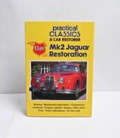 JAGUAR: A collection of five softcover books published by Kelsey Publishing regarding Jaguar restoration, maintenaance and ownership. Titles include 'E-TYPE RESTORATION' & 'JAGUAR/DAIMLER XJ6 RESTORATION' - 3