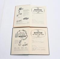 AUSTIN: Two issues of 'THE AUSTIN LOG BOOK AND DIARY' from 1956 & 1957 - 2