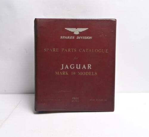 MARK 10: An original December 1962 'JAGUAR SPARES DIVISION - SPARE PARTS CATALOGUE for JAGUAR MARK 10 MODELS' (PUBLICTION J.32)