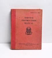 TRIUMPH: An original 'TRIUMPH TR2 SERVICE INSTRUCTION MANUAL' (Publication Part No. 502602). As issued by the SERVICE DIVISION, THE STANDARD MOTOR CO. LTD