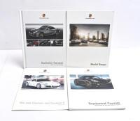 PORSCHE: Four Porsche Cayman sales brochures. 2011 Model Range brochure & Cayman Personalisation, Accessory brochures