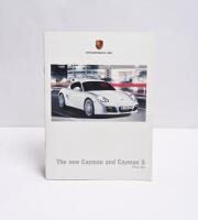 PORSCHE: Four Porsche Cayman sales brochures. 2011 Model Range brochure & Cayman Personalisation, Accessory brochures - 4
