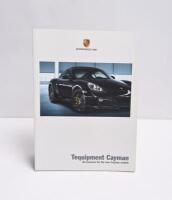 PORSCHE: Four Porsche Cayman sales brochures. 2011 Model Range brochure & Cayman Personalisation, Accessory brochures - 5