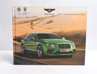 BENTLEY: A 2015 Bentley 'THE NEW CONTINENTAL GT RANGE' hardcover sales brochure