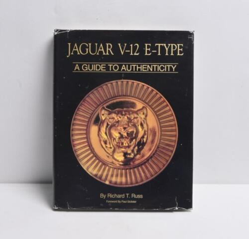 E-TYPE: 'JAGUAR V-12 E-TYPE - A GUIDE TO AUTHENTICITY' hardcover book by Richard T.Russ