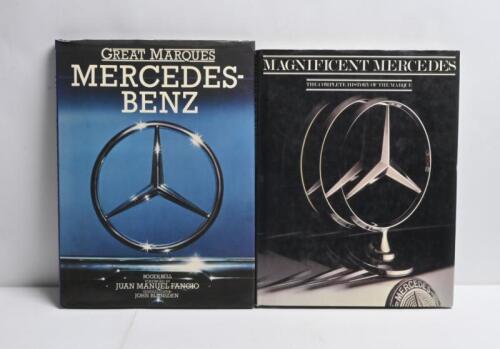 MERCEDES-BENZ: Two hardcover books detailing Mercedes-Benz cars. 'MAGNIFICENT MERCEDES - THE COMPLETE HISTORY OF THE MARQUE' by Graham Robson