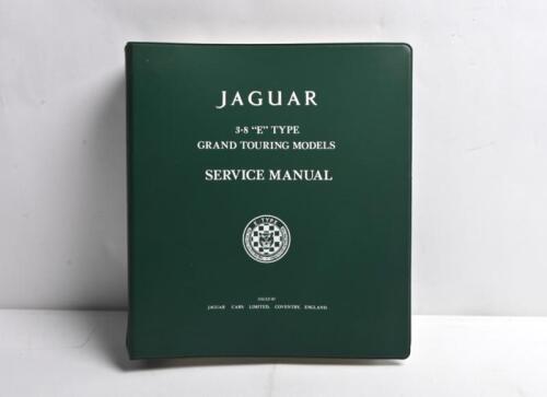 JAGUAR: An original 'JAGUAR 3.8 "E" TYPE GRAND TOURING MODELS SERVICE MANUAL' as issued by JAGUAR CARS LIMITED, COVENTRY ENGLAND (Publication No. E/123/8)
