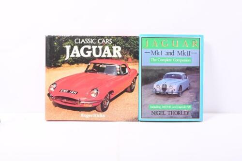 JAGUAR: Two hardcover books concerned with Jaguar. 'JAGUAR - MkI and MkII - The Complete Companion' by Nigel Thorley