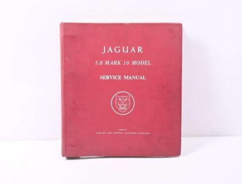 JAGUAR :An original 1970 'JAGUAR 3.8 MARK 10 MODEL SERVICE MANUAL (2ND EDITION)' as issued by JAGUAR CARS LIMITED, COVENTRY, ENGLAND (Publication No. E. 125/3)