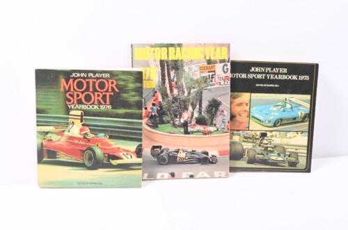 YEARBOOKS: Three softcover yearbooks. 'JOHN PLAYER MOTOR SPORT YEARBOOK' from 1975 & 1976