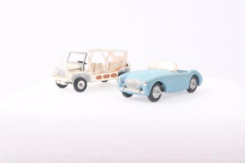 DINKY TOYS: Two DINKY TOYS models. Dinky No.106 "The Prisoner" Mini-Moke & AUSTIN-HEALEY in blue