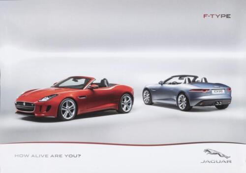 JAGUAR: Two modern Jaguar posters featuring late Jaguar models including the F-Type, XK8 & XK models