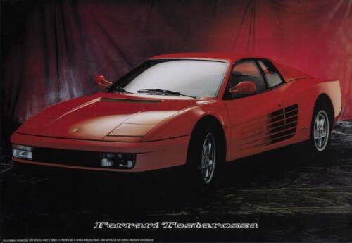 TESTAROSSA: A Ferrari Testarossa poster