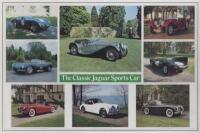 JAGUAR: Two Jaguar related posters. 'The Classic Jaguar Sports Car' collage poster & 'JAGUAR' print displaying the model range from 1930's - 1990's
