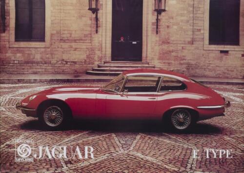 JAGUAR: A large and impressive original British Leyland poster for the JAGUAR E-TYPE