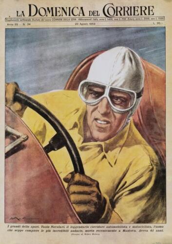 NUVOLARI: A poster featuring Tazio Nuvolari