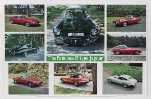 JAGUAR: A 'The Fabulous E-type Jaguar' collage poster