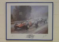 JOHN SURTEES: A limited edition print titled &lsquo;My Favourite Race&rsquo; (signed Surtees)
