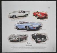JAGUAR: Two Jaguar prints. 'E TYPE JAGUAR' & 'Jaguar MkI/MkII' prints - 2