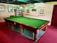 BILLIARD TABLE: An impressive Heiron & Smith 12 1/2x 6 1/2 &ldquo; full size billiard table and associated items - 2