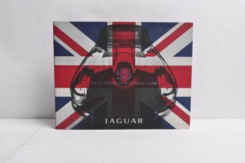 E-TYPE: A hardcover book titled 'E-TYPE FIFTY YEARS OF A DESIGN ICON - THE OFFICIAL ANNIVERSARY COLLECTORS' EDITION'. As commissioned by the Public Relations department of Jaguar Cars Ltd