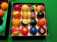 BILLIARD TABLE: An impressive Heiron & Smith 12 1/2x 6 1/2 &ldquo; full size billiard table and associated items - 18