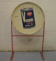VEEDOL: A rare double signed standing garage sign - 2