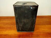 SHELL: An early Shell Motor Oil &lsquo;Triple&rsquo; S.A.E 50 four-gallon square oil drum - 4