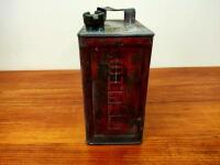 SHELL: An early &lsquo;Shell Benzine&rsquo; two-gallon embossed oil drum - 2