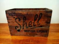 SHELL: A Shell Motor Spirit Timber box - 2