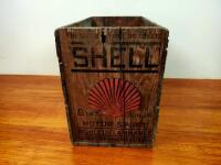 SHELL: A Shell Motor Spirit Timber box - 3