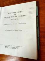 BRITISH: Volume 1 to 4 of the 'Servicing Guide to British Motor Vehicles' - 4