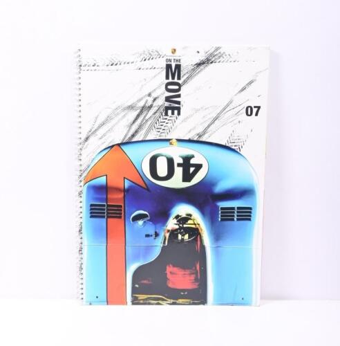 PORSCHE: A large format PORSCHE MUSEUM BOOK/CATALOGUE in the form of a calendar - 'PORSCHE ON THE MOVE'