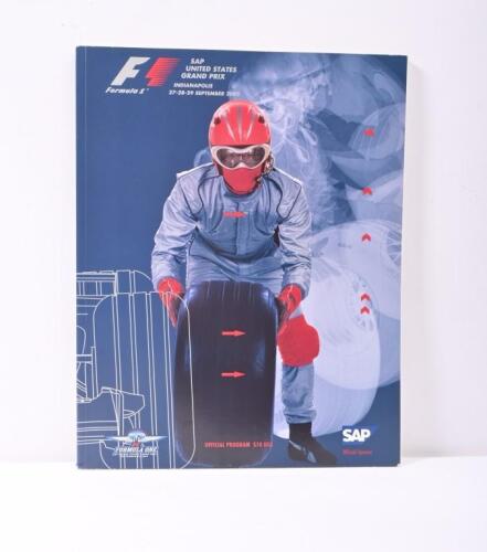 UNITED STATES GRAND PRIX: A September 2002 Formula 1 'SAP UNITED STATES GRAND PRIX, INDIANAPOLIS' Official Program