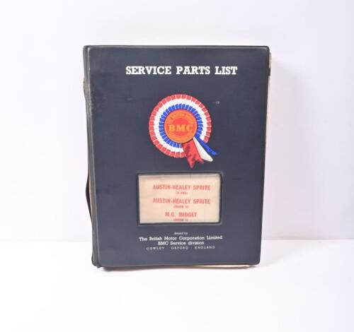 AUSTIN-HEALEY: An original 1966 'MECHANICAL SERVICE PARTS LIST' for AUSTIN-HEALEY SPRITE (H-AN5), AUSTIN-HEALEY SPRITE (MARK II), M.G. MIDGET MARK I). As issued by The British Motor Corporation Limited (PARTS LIST AKD 3566)