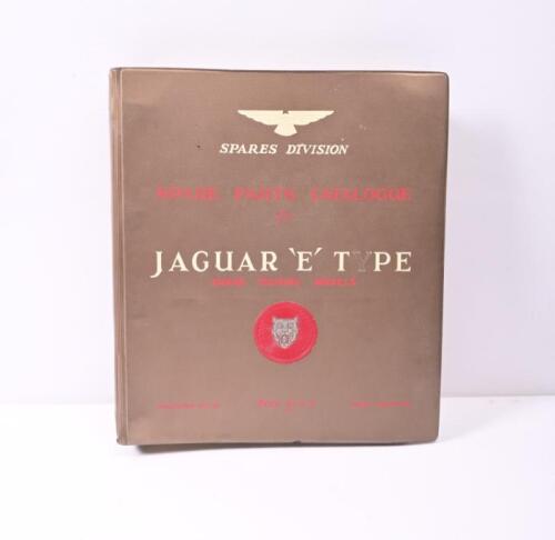 JAGUAR: An original 1963 'SPARE PARTS CATALOGUE for JAGUAR 'E' TYPE - GRAND TOURING MODELS - ENGINE NUMBERS R.1001 Onwards, RA.1001 Onwards' (PUBLICATION J.30)