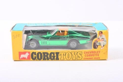 CORVETTE: Corgi 300 Chevrolet Corvette Stingray Coupe. Metallic green