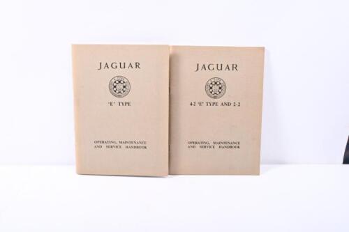 E-TYPE: Two JAGUAR 'OPERATING, MAINTENANCE AND SERVICE HANBOOK' for the 'E' TYPE and 4.2 'E' TYPE AND 2+2