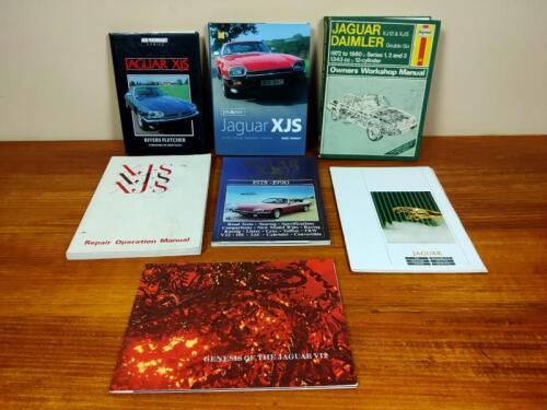 JAGUAR: Five books and two Brochures predominantly XJS related