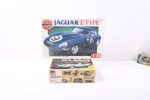 XK-E/E-TYPE: Two plastic model kits. Revell 1/25 scale XK-E JAGUAR Roadster & AIRFIX SERIES 6 1:24 scale JAGUAR 'E' TYPE (06412)