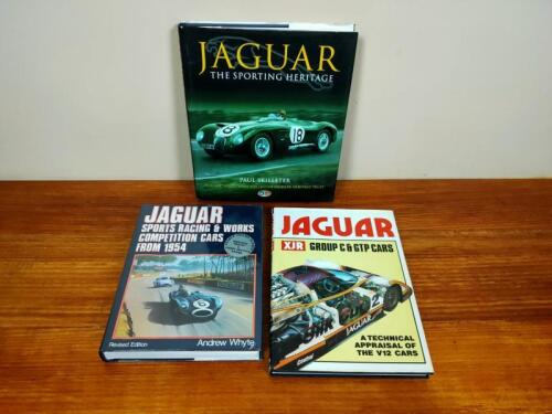 JAGUAR: Three books on Jaguar sports racing cars