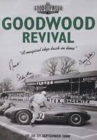 GOODWOOD: A 2008 Goodwood Revival poster. Lord March, Stirling Moss, Murray Walker signatures - 2